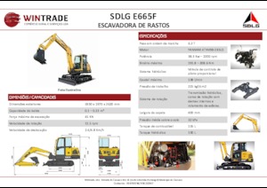Raupenbagger SDLG E665F