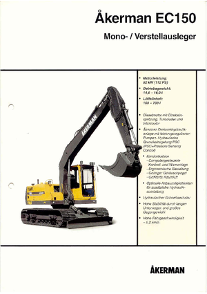 Raupenbagger Akerman-Volvo EC 150