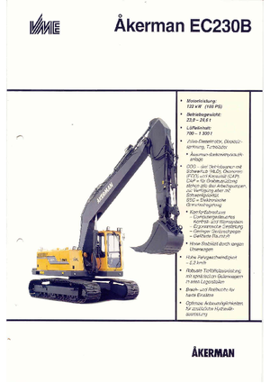 Raupenbagger Akerman-Volvo EC 230 B
