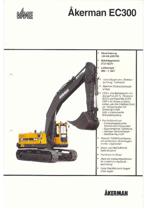 Raupenbagger Akerman-Volvo EC 300