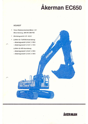 Raupenbagger Akerman-Volvo EC 650
