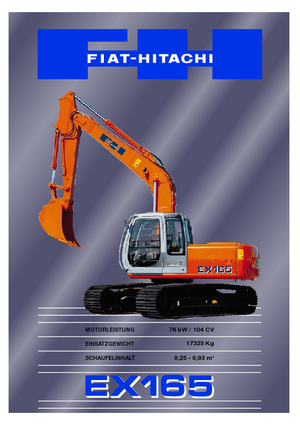Raupenbagger Fiat-Hitachi EX 165
