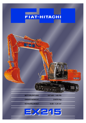 Raupenbagger Fiat-Hitachi EX 215