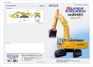 Raupenbagger Kato HD2045II SUPER EXCED Special