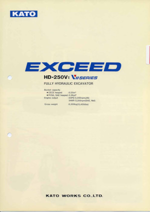Raupenbagger Kato HD250VII EXCEED