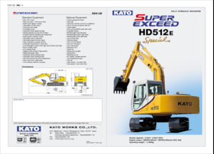 Raupenbagger Kato HD512E Special