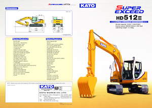 Raupenbagger Kato HD512III