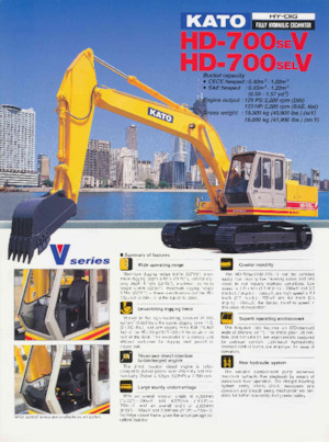 Raupenbagger Kato HD700SELV