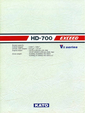 Raupenbagger Kato HD700VII EXCEED