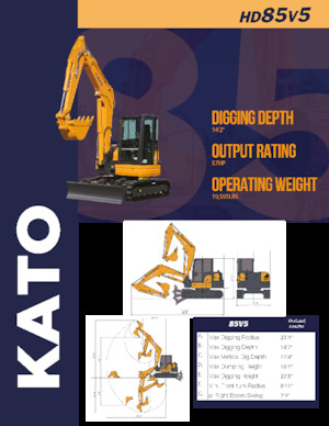 Raupenbagger Kato HD85V5