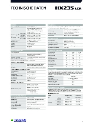 Raupenbagger Hyundai HX235LCR