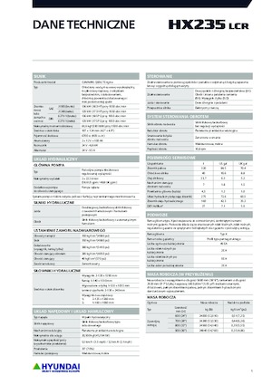 Raupenbagger Hyundai HX235LCR