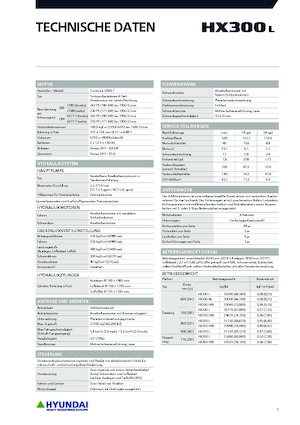 Raupenbagger Hyundai HX300HW