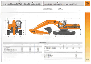 Raupenbagger JCB JS 260 LC