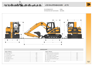 Raupenbagger JCB JZ 70 offset
