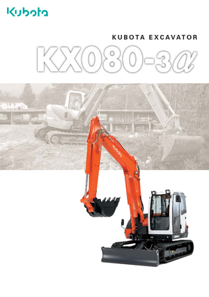 Raupenbagger Kubota KX080-3α