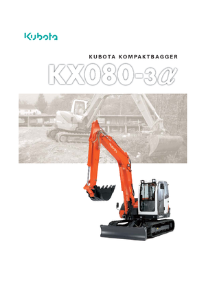 Raupenbagger Kubota KX080-3α