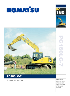Raupenbagger Komatsu PC160LC-7