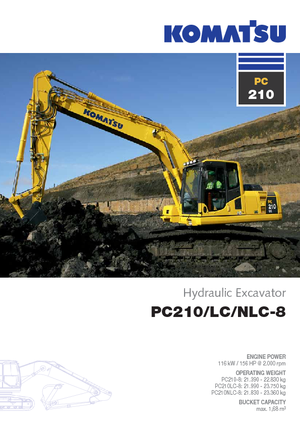 Raupenbagger Komatsu PC210NLC-8