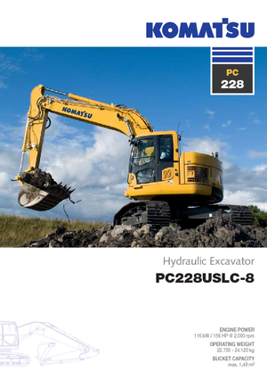 Raupenbagger Komatsu PC228US-LC-8