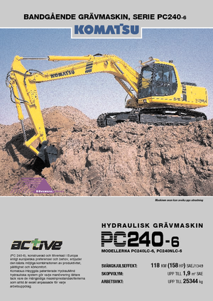 Raupenbagger Komatsu PC240LC-6 active Plus
