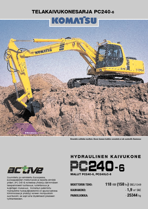 Raupenbagger Komatsu PC240NLC-6 active Plus