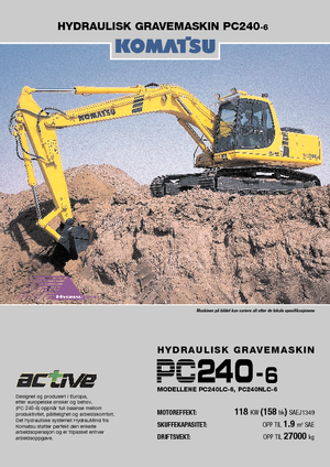 Raupenbagger Komatsu PC240NLC-6 active Plus