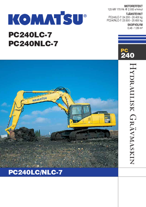 Raupenbagger Komatsu PC240NLC-7