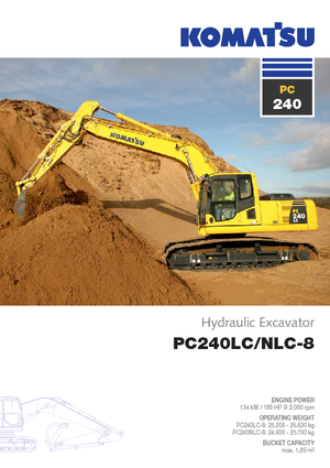 Raupenbagger Komatsu PC240NLC-8