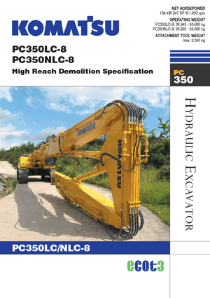 Raupenbagger Komatsu PC350NLC-8