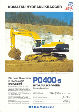 Raupenbagger Komatsu PC400LC-5