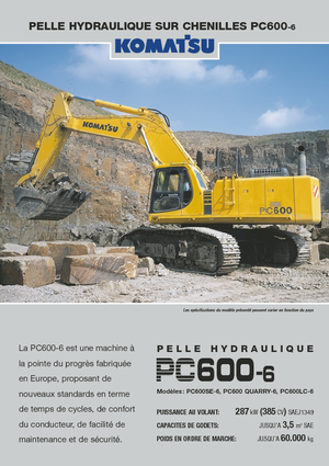 Raupenbagger Komatsu PC600-6