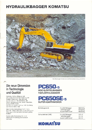 Raupenbagger Komatsu PC650SE-5