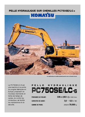 Raupenbagger Komatsu PC750SE-6