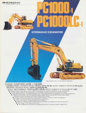 Raupenbagger Komatsu PC1000-1