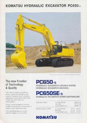 Raupenbagger Komatsu PC650SE-5