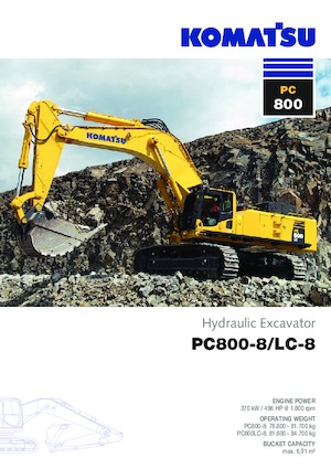 Raupenbagger Komatsu PC800-8 