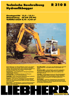 Raupenbagger Liebherr R 310 B