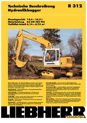 Raupenbagger Liebherr R 312