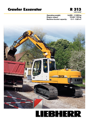 Raupenbagger Liebherr R 313 Litronic