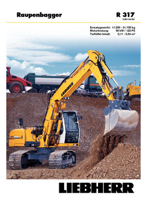 Raupenbagger Liebherr R 317 Litronic