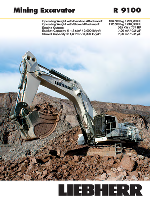 Raupenbagger Liebherr R 9100