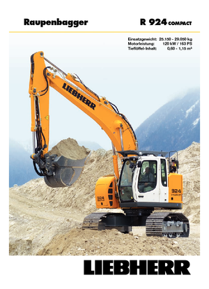 Raupenbagger Liebherr R 924 Compact