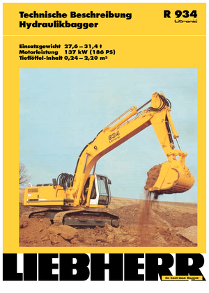 Raupenbagger Liebherr R 934 Litronic HD-SL