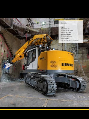 Raupenbagger Liebherr R 950 Tunnel Litronic 