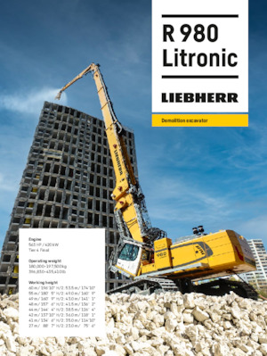 Raupenbagger Liebherr R 980 Demolition Litronic 