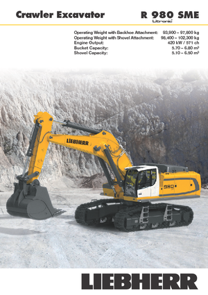 Raupenbagger Liebherr R 980 SME