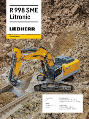 Raupenbagger Liebherr R 998 SME Litronic 
