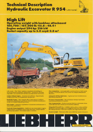 Raupenbagger Liebherr R 954B 