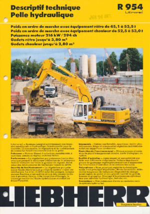 Raupenbagger Liebherr R 954B 